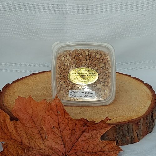 Pépites de sucre d’érable en granules - Plat de plastic 150 g
