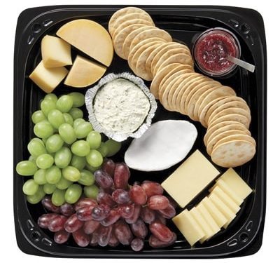 Plateau fromages fins, biscottes-confits d’oignons érable & poires (10 pers)